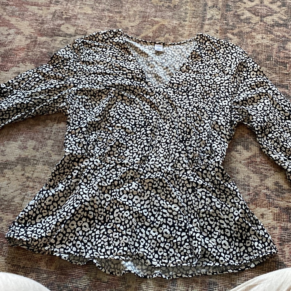 Slight peplum blouse